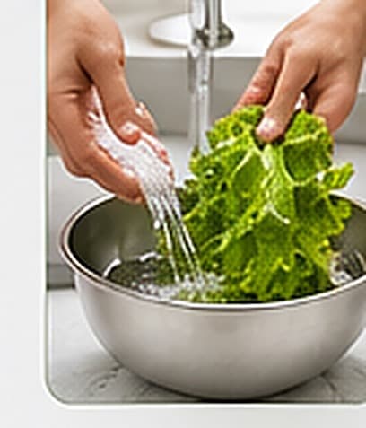 Wash vegetables